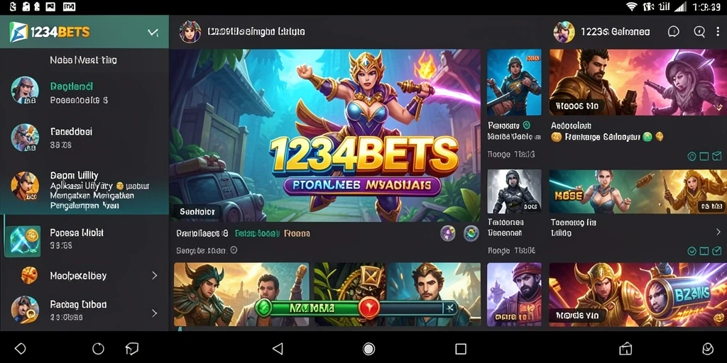 Screenshot utama 1234BETS menampilkan antarmuka aplikasi Utility.