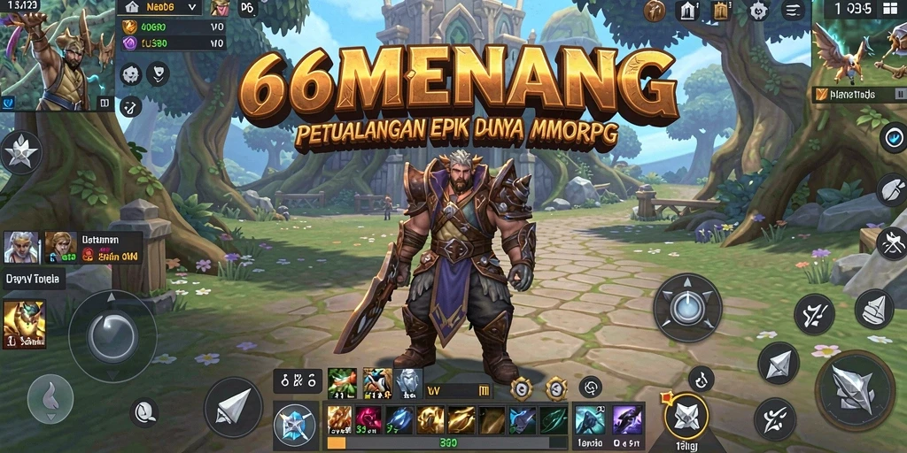 Tampilan menakjubkan dari gameplay di 66MENANG yang penuh warna.
