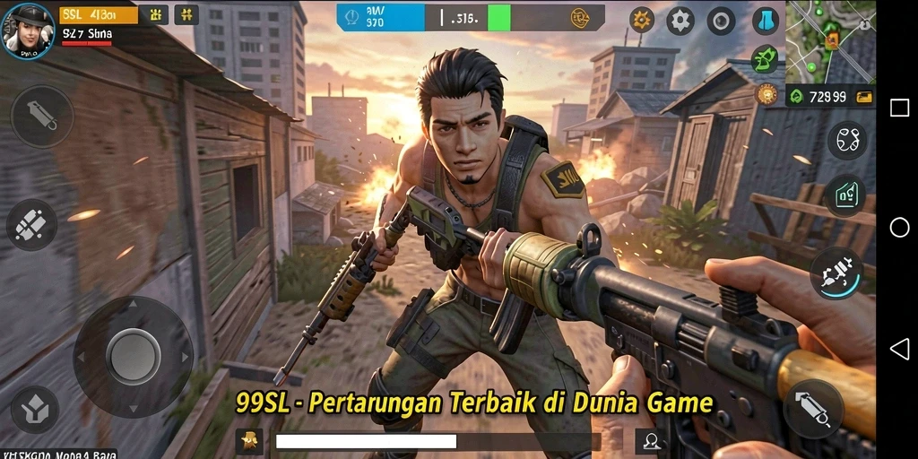 Tangkapan layar gameplay 99SL yang menampilkan aksi pertarungan yang intens.