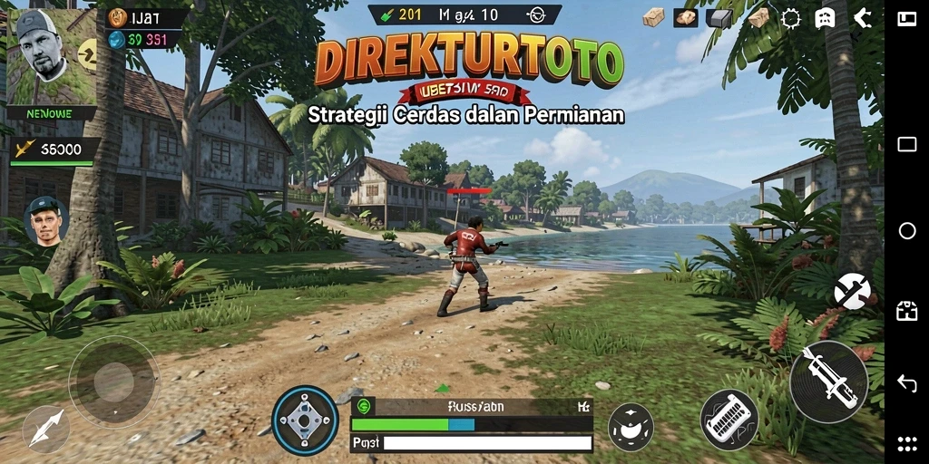Tampilan gameplay menegangkan dan strategi mendalam DIREKTURTOTO.