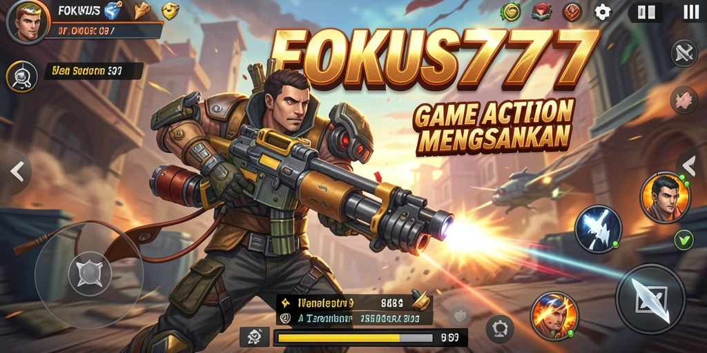 Tampilan gameplay FOKUS777 yang seru dan mendebarkan.