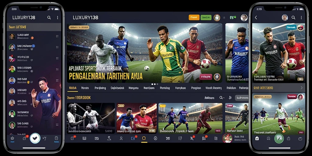 Tampilan gameplay menarik dari LUXURY138 dalam aplikasi Sportsbook.