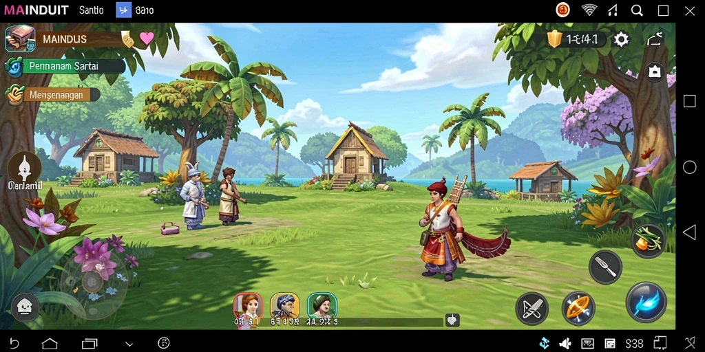 Tangkapan layar utama MAINDUIT menampilkan aksi seru gameplay Casual.