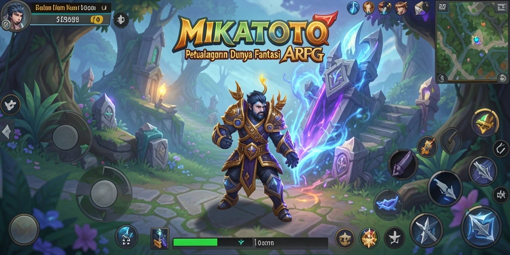 Tampilan aksi seru dalam MIKATOTO saat melawan musuh.