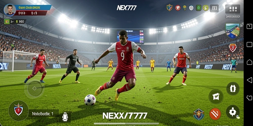 Tangkapan layar gameplay NEX777 yang menampilkan aksi seru dalam olahraga.