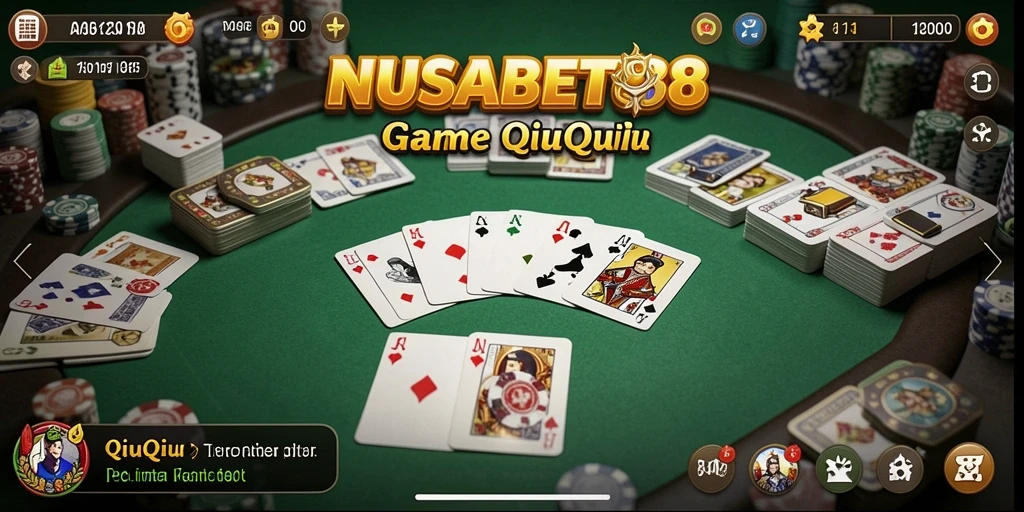 Tampilan menarik dari gameplay QiuQiu di NUSABET88.