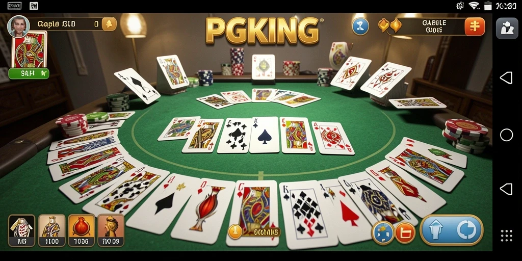 Tampilan gameplay Gaple PGKING yang interaktif dan seru.