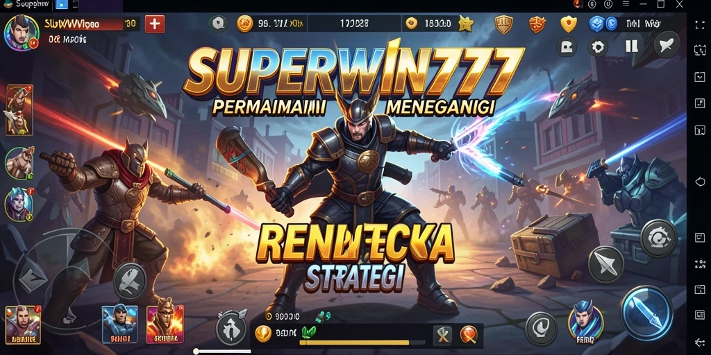 Tampilan gameplay menegangkan dalam SUPERWIN777 yang penuh strategi.