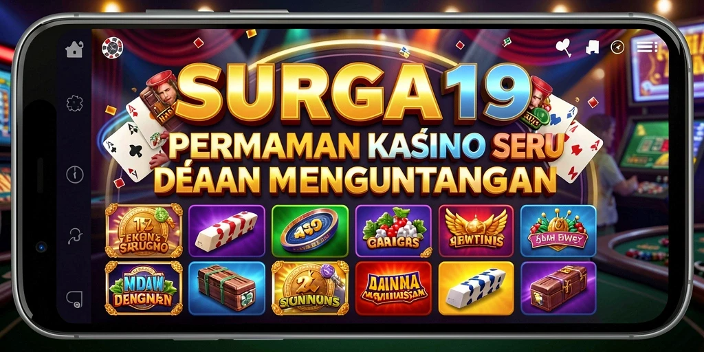Tampilan gameplay seru di SURGA19 dengan berbagai permainan Kasino.