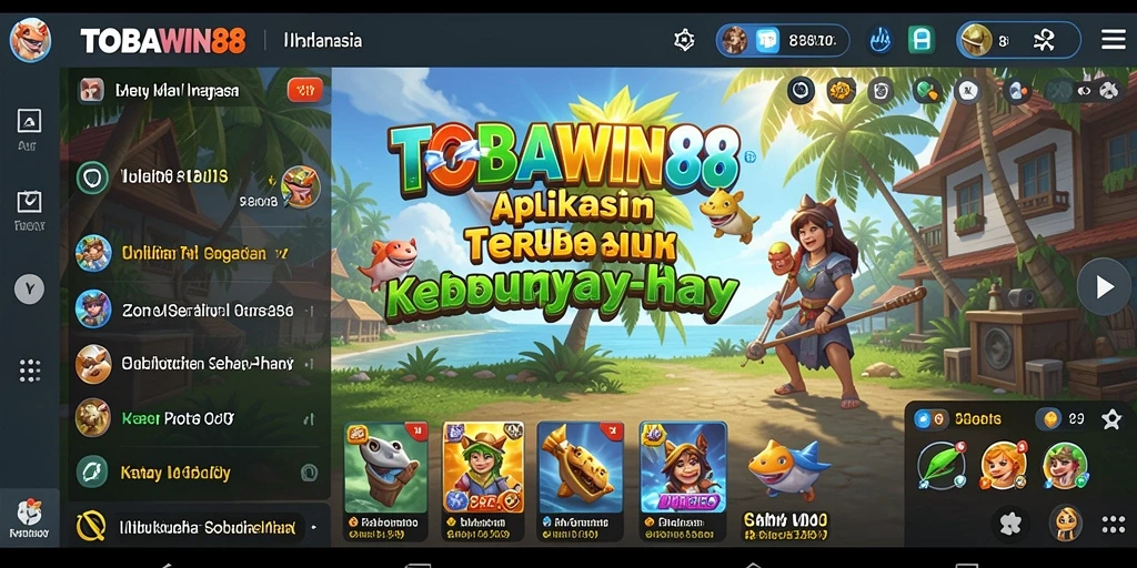 Tampilan antarmuka TOBAWIN88 yang ramah pengguna dan intuitif.