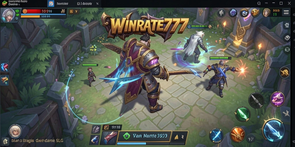 Tampilan grafis menarik dari gameplay WINRATE777 saat berstrategi.