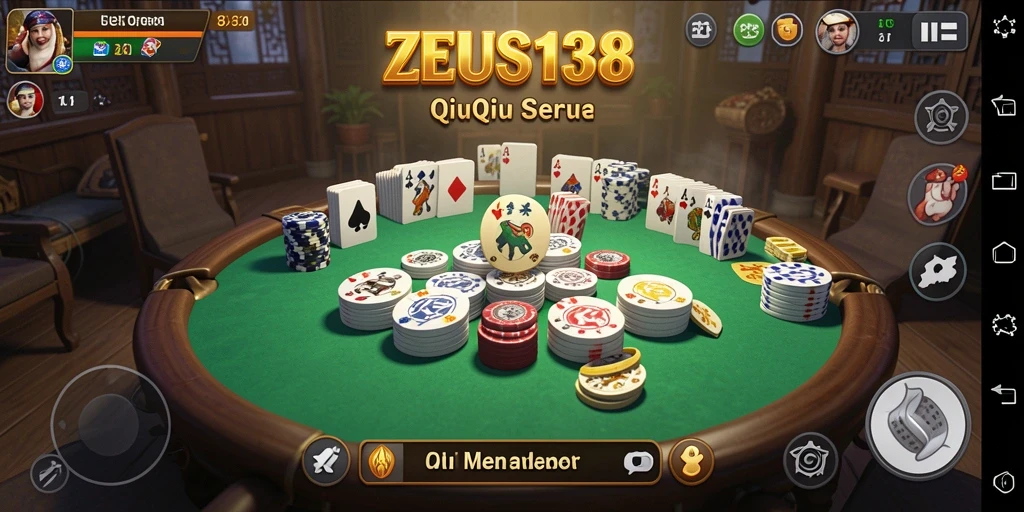 Tampilan gameplay seru QiuQiu di ZEUS138.